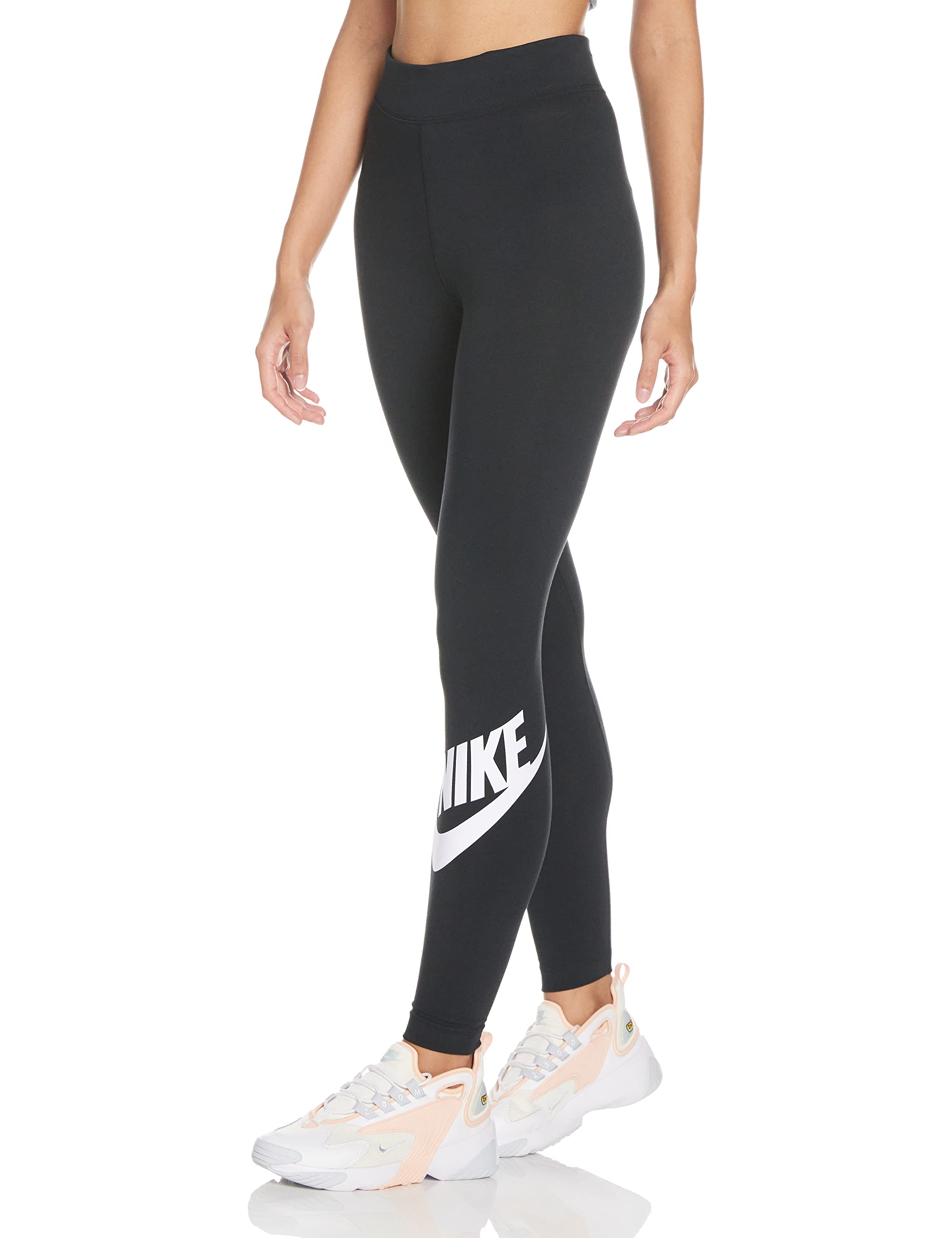 Nike Sportswear Essential Women's High-Waisted Leggings XS (Black/White)