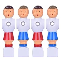 4Pcs Rod Foosball Soccer Table Football Men Player Replacement Parts(Red+Blue)