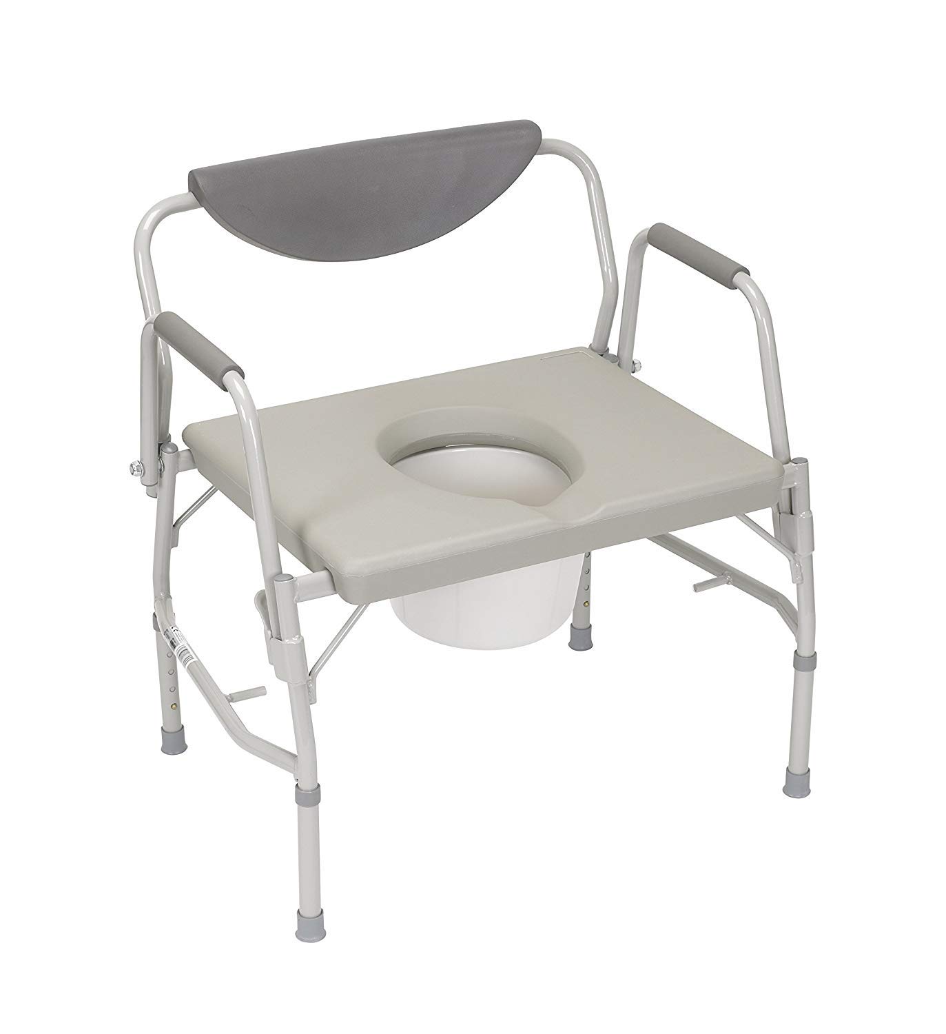 Bariatric Deluxe Drop-Arm Commode