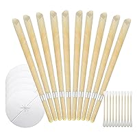 Beeswax Ear Wax Removal Candles Set of 10, Ear Candles Wax Removal Ear Wax Removal Candles for Ear Cleaning Ear Candles Wax Removal Ear Candles for Ear Candling Wax Removal Ear Wax Removal Kit