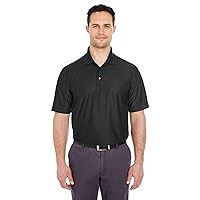 Men's Cool & Dry Polo Shirt, Black, XXX-Large. ( Pack10 )