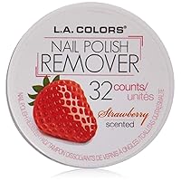 L.A. COLORS Nail Polish Remover Pads, Strawberry Scent, 1 Ounce