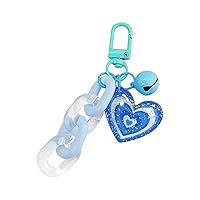 Cute Heart Shape Keychain Pendant Bag Pendant Mobile Phones Wallets Handbag Decoration Accessories for Women Girl