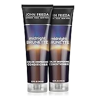 John Frieda Brilliant Brunette Conditioner, Visibly Deeper Color,with Evening Primrose Oil, Infused with Cocoa, 8.3 Ounce (Pack of 2)
