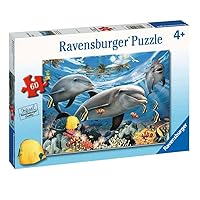 Ravensburger Caribbean Smile 60 Piece Jigsaw Puzzle for Kids – Every Piece is Unique, Pieces Fit Together Perfectly , Blue