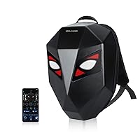 LED Motorcycle Backpack Programmable Helmet Bag Dynamic Laptop Backpack Shoulder Bag (big one)