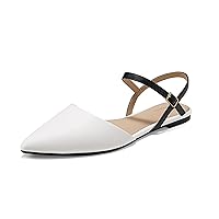 Arromic Flats for Women Slingback Flats Pointed Toe Flats Shoes Slip on Flats for Women Work Office Casual Dress