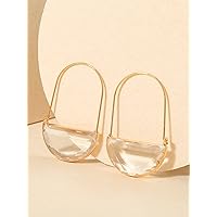 Earrings for Women- Crystal Decor Earrings Birthday Valentine's Day (Color : Clear, Size : One-Size)