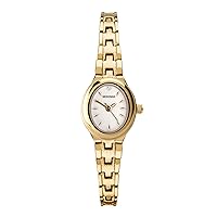 Dress Megan Ladies 21mm Quartz Watch Oval Mother of Pearl with Analogue Display, and Alloy Strap