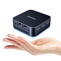 Blackview 2024 Latest MP80 Mini PC Intel 12th N97(up to 3.6GHz), 16GB LPDDR5 1TB M.2 SSD Mini Desktop Computers with W11, Dual LAN, 3 HDMI, 2.4/5G WiFi, 4K UHD Micro PC for Office Home