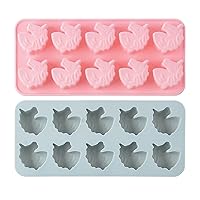 Novelty Unicorn Confectioners Molds Set, Non-stick Candy and Chocolate for Mini Cake Cookies Candy Jelly Gummy Handmaking-soap, Ice Tray, Cupcake Topper