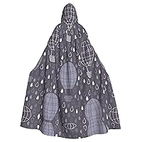 NEZIH Abstract Marble Stone Hooded Cloak for adults,Carnival Witch Cosplay Robe Costume,Carnival Party Supplies,185CM