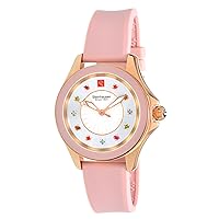 Arbon Collection Stainless Steel Silicone Interchangable Band Women's Watch
