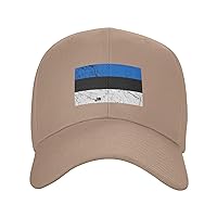 Flag of Estonia Texture Effect Baseball Cap for Men Women Dad Hat Classic Adjustable Golf Hats
