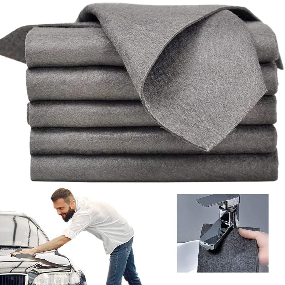 Trbyunt Thickened Magic Cleaning Cloth, 2023 New Microfiber Glass Cleaning Cloth Rags,10Pcs High Performance - Reusable Cleaning Cloth,Used to Clean Kitchen, Glass,Car and Windows(30*30cm)