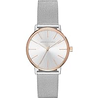 A|X Armani Exchange Women's Watch, Three-Hand Watch for Women with Stainless Steel or Leather Band