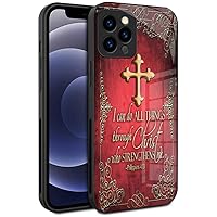 Case Compatible with iPhone 12 Pro Cross Pride Case, Christian Cross Saying Case for iPhone 12 Pro for Religious People, Jesus Christ Quotes Case for iPhone 12 Pro