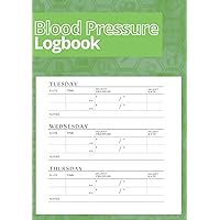 Blood Pressure Logbook: An A5 Daily Blood Pressure Log To Record Your Systolic and Diastolic Pressures As Well As Your Heart Rate.