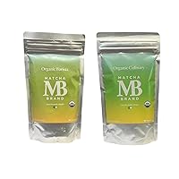 Barista & Culinary Grade 100g Matcha Bundle - Matcha Brand Organic Matcha Powder - Crafted for Daily Cafe-Quality Tea & Lattes - Authentic Japanese Green Tea Powder
