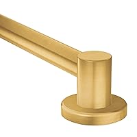 Moen YG0418BG Bathroom Safety 18-Inch Stainless Steel Modern Bathroom Grab Bar, Brushed Gold