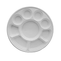 9 Compartment Biodegradable Thali Party Plates (200 Pack)