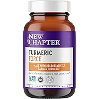 Turmeric Supplement, One Daily, Heart, Brain & Healthy Inflammation Support, Supercritical Turmeric Curcumin Means No Black Pepper Needed, Non-GMO, Gluten Free – 120 Count (4 Month Supply)