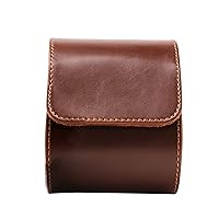 Luxury Leather Single Watch Roll Travel Case Storage Protective Cover Organizer