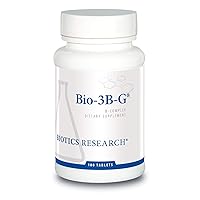 Bio3B G Vitamin B Complex, Vitamin B Complex Supplement for Stress, Energy and Adrenal Health Gluten Free Supplement 180 Tabs