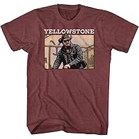Yellowstone Mens T Shirt My Job is to Protect This Family Front & Back Print Adult Short Sleeve T-Shirt