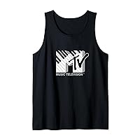 Mademark x MTV - The official MTV Logo with black and white piano keys Tank Top
