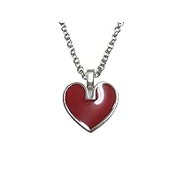 Playing Cards Red Heart Suits Pendant Necklace