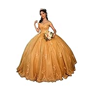 2024 V Neck Gold Lace Applique Flower Beads Off Shoulder Ball Gown A line Prom Formal Evening Dresses