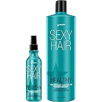 SexyHair Healthy Tri-Wheat Leave-In Conditioner | Up to 90% Better Detangling | Reduces Breakage | Moisture, Smoothness, and Shine