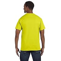 Hanes by Tagless T-Shirt, Safety Green, 5XL