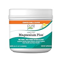 Pure Essence Labs Ionic Fizz Magnesium Plus, Anti-Stress Supplement Drink Powder, Gluten Free and Non-GMO Magnesium Powder (Orange Vanilla, 6.03 Ounce (Pack of 1))