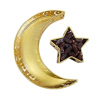 Ramadan Metal Tray, Muslim Islam Mubarak Food Tray with Crescent Moon and Star, Perfect for Home Party, Ramadan Festival Theme Party Decoration