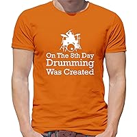 On The 8th Day Drumming was Created - Mens Premium Cotton T-Shirt