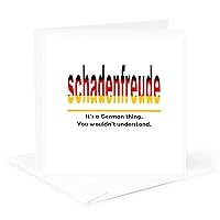 Greeting Card - Schadenfreud - Its A German Thing. You Wouldnt Understand. - Vector Art - German Language Humor