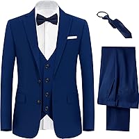 Boys Suit, Toddler Kids Teenager Suits for Boys Formal Wear Ring Bearer Outfit Dress Clothes Slim Fit