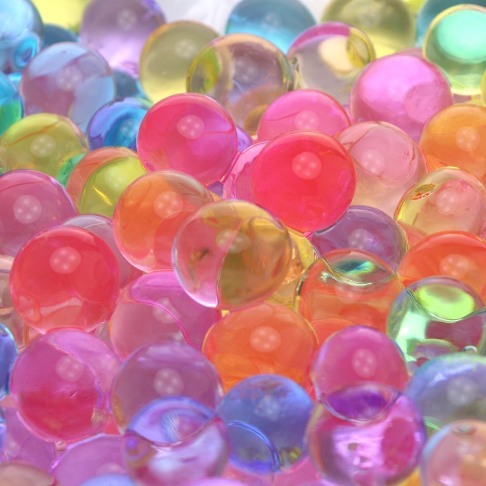 MarvelBeads Water Beads Rainbow Mix (1 Pound Bulk), for Kids Sensory Play and Spa Refill, BPA & Phthalate Free