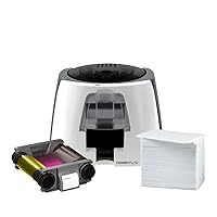 ConnectLITE ID Card Printer & Supply Bundle ONE Cloud Photo ID Software- 1st Year Included! (ID Card Printer, ID Software, PVC Cards, YMCKO Ribbon, and Cleaning Kit Included)