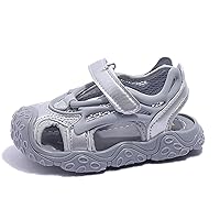 Summer Boys Girls Kids Water Sandals Closed Toe Water Hiking Lightweight Athletic Outdoor Wide Sandals for Toddler