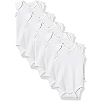 Multipack Sleeveless and Cami Bodysuits One-Piece 100% Organic Cotton for Infant Baby Boys, Girls, Unisex