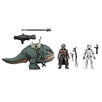 Star Wars Hasbro Mission Fleet Expedition Class The Mandalorian, Blurrg, Remnant Stormtrooper Toys, Battle of The Wasteland