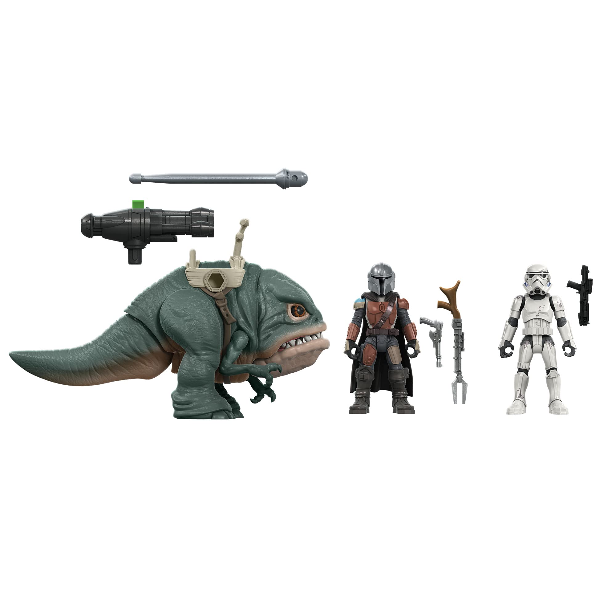 Star Wars Hasbro Mission Fleet Expedition Class The Mandalorian, Blurrg, Remnant Stormtrooper Toys, Battle in The Woodland