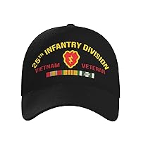 25th Infantry Division Vietnam Veteran Baseball Cap Mens Woman'S Adjustable Hats Unisex Sandwich Caps Cowboy Caps