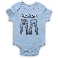 Unisex-Babys' Made to Fade Denim Jeans Baby Grow