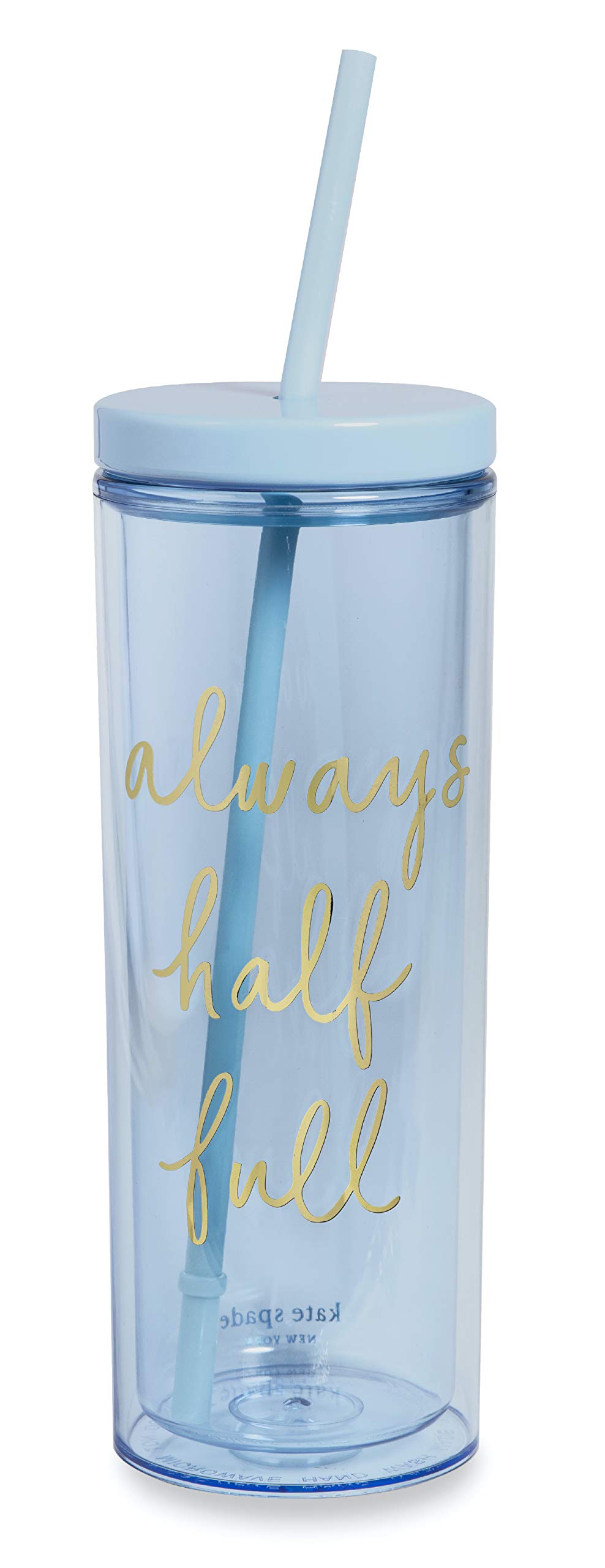 Mua Kate Spade New York Insulated Tumbler with Reusable Straw, 20 Ounce  Blue Acrylic Travel Cup with Lid, Always Half Full trên Amazon Mỹ chính  hãng 2023 | Giaonhan247