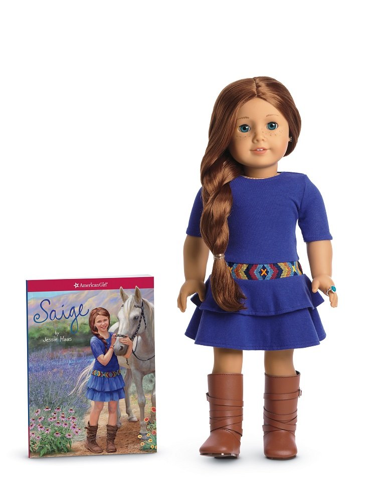 American Girl of 2013 Saige Doll & Paperback Book
