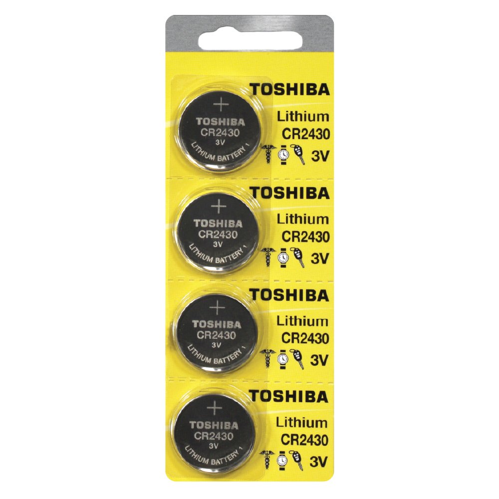 Toshiba CR2430 Battery 3V Lithium Coin Cell (120 Batteries)